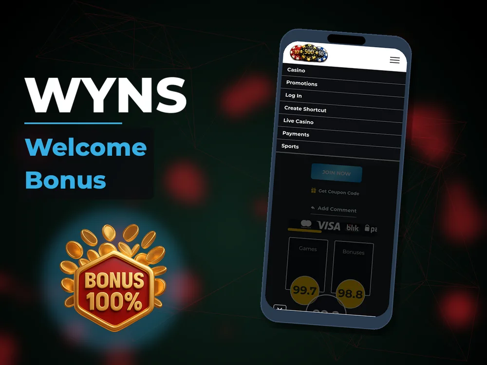 Wyns - Welcome Bonus