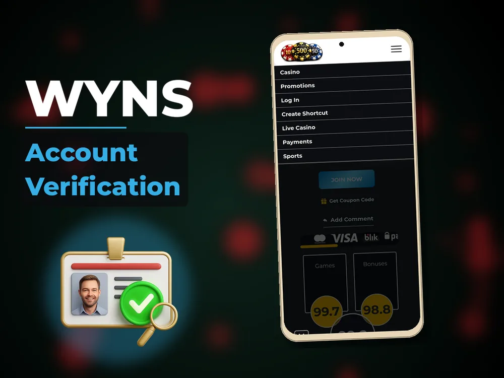 Wyns - Account Verification