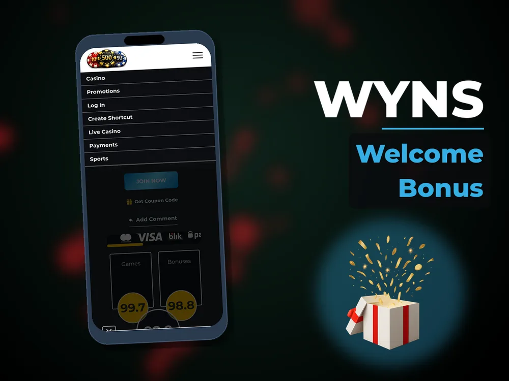 Wyns - Welcome Bonus