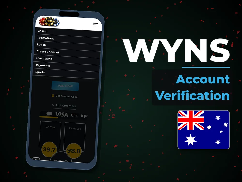 Wyns - Account Verification