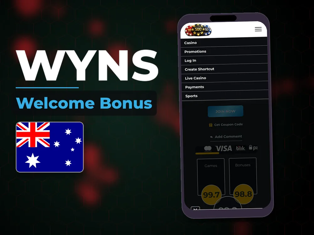 Wyns - Welcome Bonus