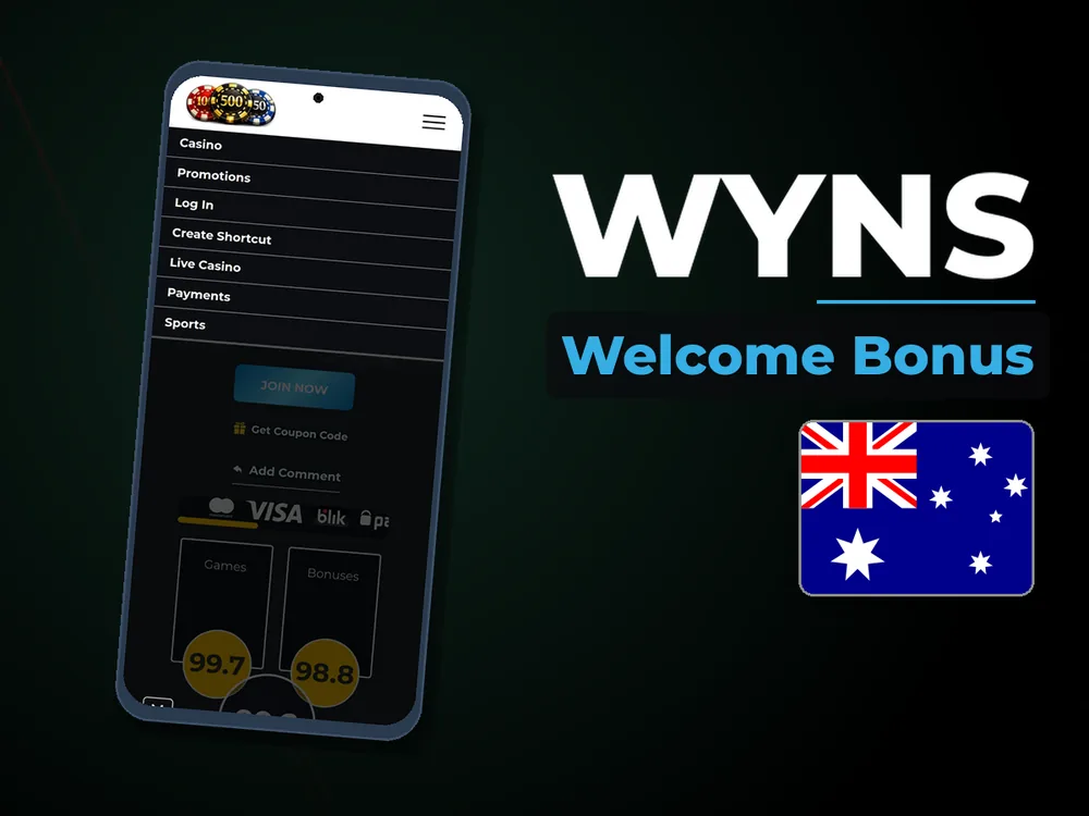 Wyns - Welcome Bonus