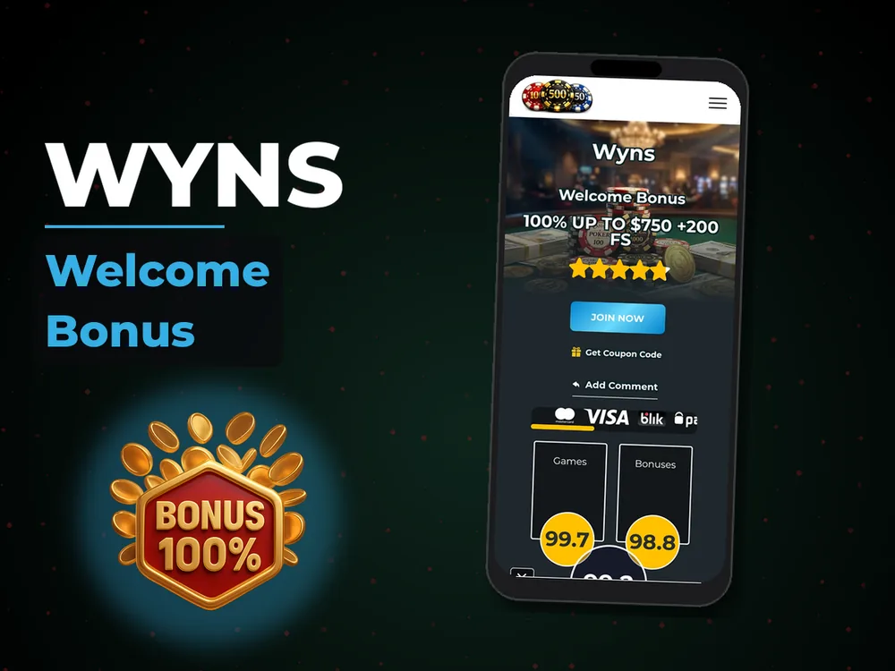Wyns - Welcome Bonus
